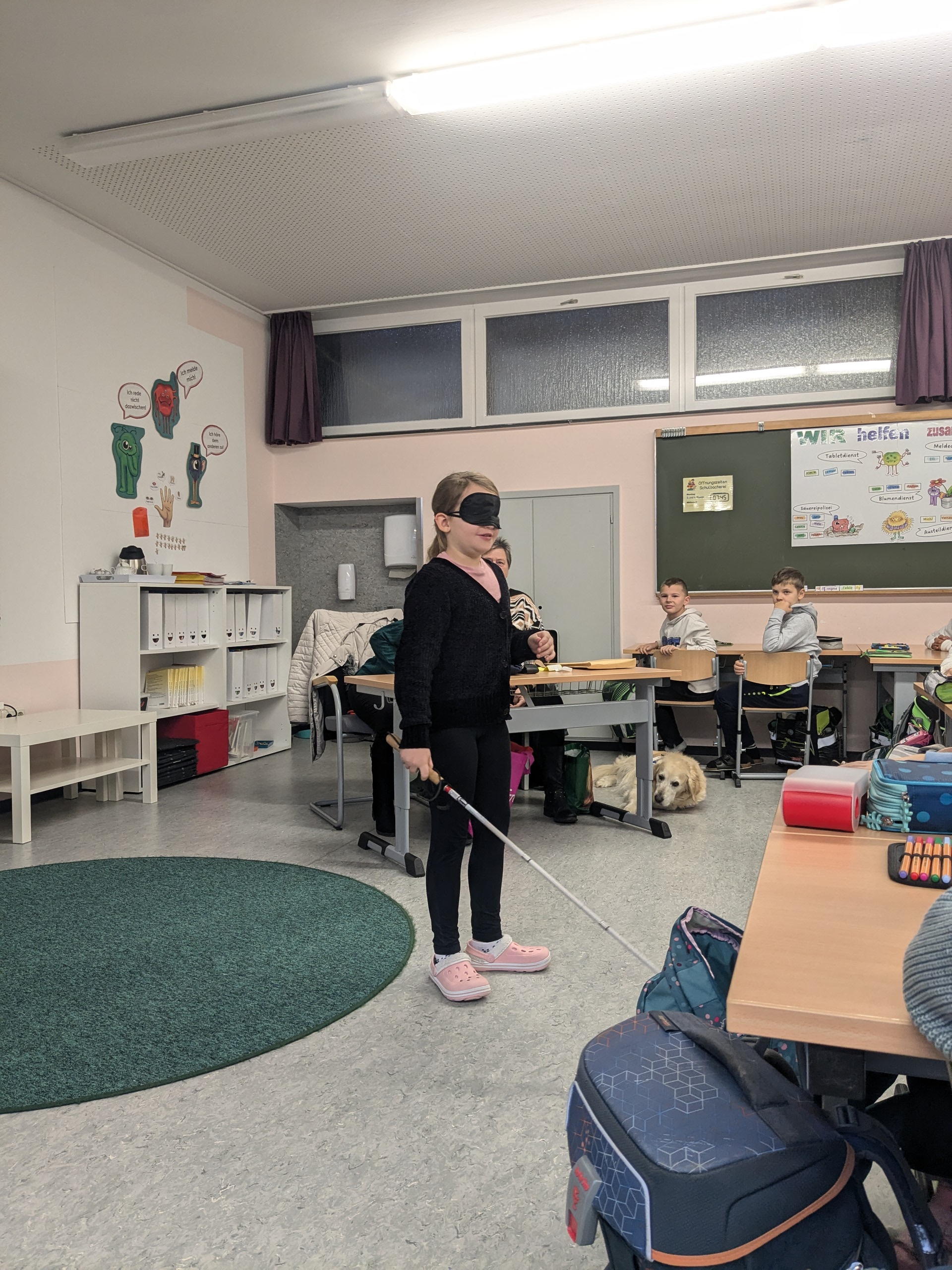 Besuch Blindenhund vom Sehbehindertenbund e.V.